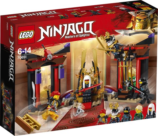 LEGO NINJAGO Troonzaalduel - 70651 van Merkloos