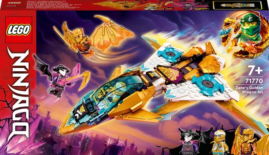 LEGO NINJAGO Zane's gouden drakenvliegtuig - 71770 van Merkloos