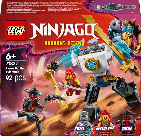 LEGO NINJAGO Zane's strijdmecha set - 71827 van LEGO