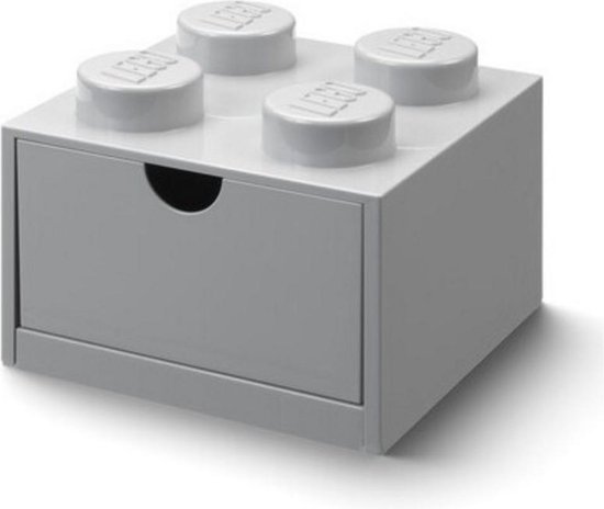 Lego opberglade brick 4 grijs van LEGO