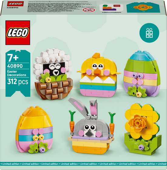 LEGO Pasen Limited Edition 40890 - Paasdecoraties van Merkloos