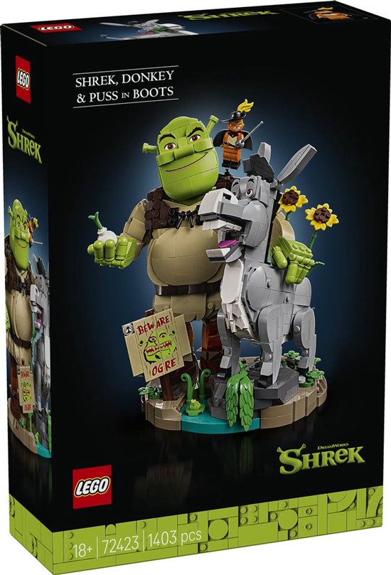 LEGO® Shrek: Shrek, Ezel en de Gelaarsde Kat - 72423 van Merkloos
