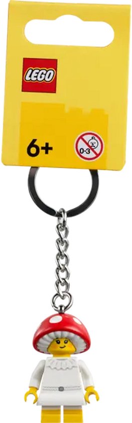 LEGO Sleutelhanger - Meisje in Paddenstoelenpak van LEGO
