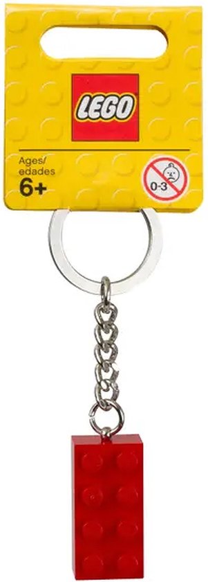 LEGO Sleutelhanger - Rood Steentje - LEGO Blokje van LEGO