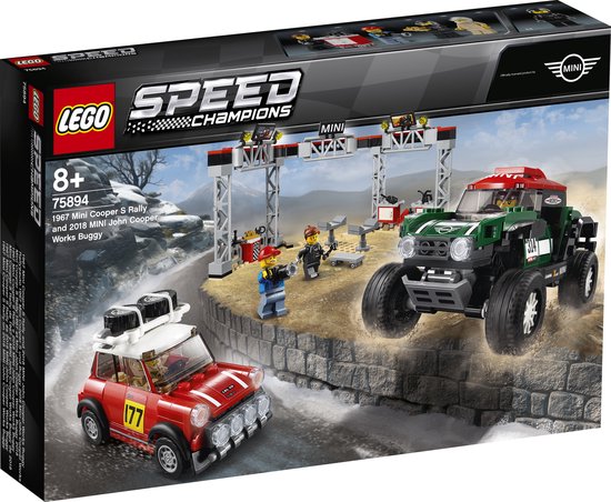 LEGO Speed Champions 1967 Mini Cooper S Rally en 2018 MINI John Cooper Works Buggy - 75894 van LEGO