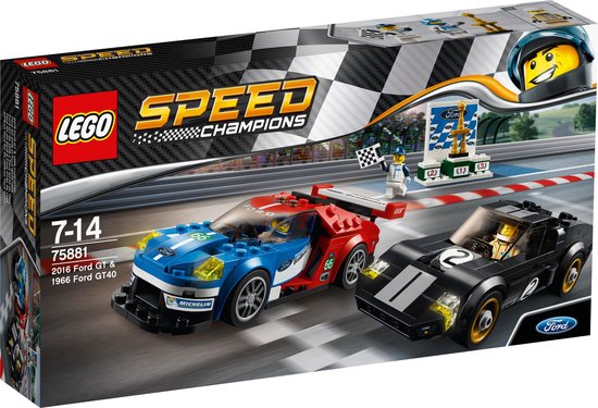 LEGO Speed Champions 2016 Ford GT & 1966 Ford GT40 - 75881 van LEGO