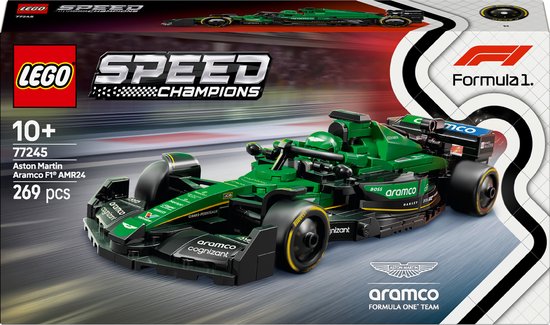LEGO Speed Champions Aston Martin Aramco F1 AMR24 racewagen Set - 77245 van LEGO