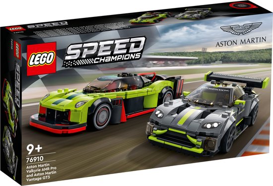 LEGO Speed Champions Aston Martin Valkyrie AMR Pro en Aston Martin Vantage GT3
- 76910 van LEGO