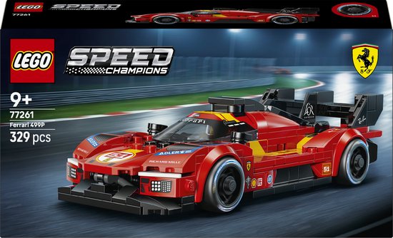 LEGO® Speed Champions Ferrari 499P - Ferrari Merchandise - Raceautoset met 1 Minifiguur van een Coureur - Bouwset voor Kinderen Vanaf 9 Jaar - Speelgoedauto - Cadeautip - 77261 van Merkloos