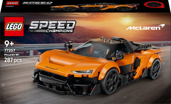 LEGO® Speed Champions McLaren W1 – De Echte Supercar met 1 Minifiguur - Raceauto - 77257 van Merkloos