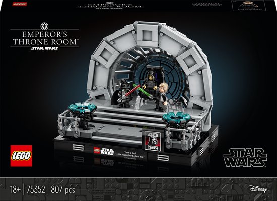 LEGO Star War Troonzaal van de Keizer Diorama Modelbouw Set - 75352 van LEGO