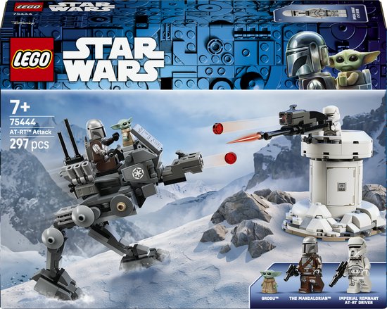 LEGO® Star Wars™ AT-RT™ Aanval - Bouwset met LEGO Minifiguur van De Mandalorian™ en Grogu™ - vanaf 7 jaar - 75444 van Merkloos