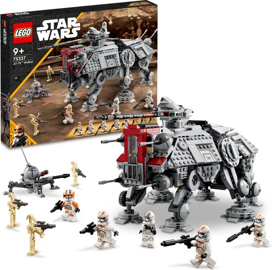 LEGO Star Wars AT-TE Walker Verstelbaar Model met Clone Troopers en Droid Figuren - 75337 van LEGO