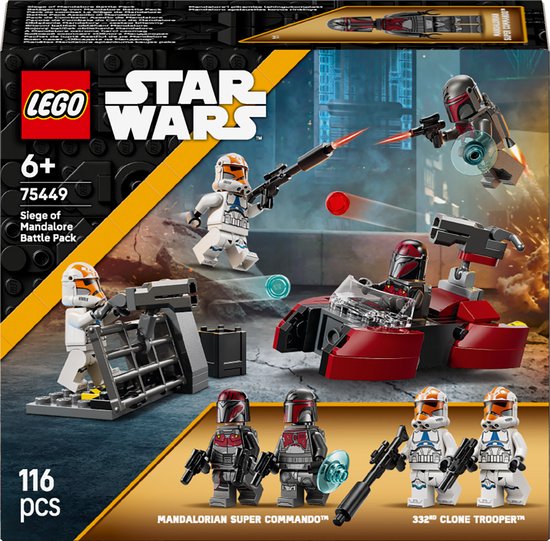 LEGO Star Wars Beleg van Mandalore Battle Pack - Cadeau voor Jongens Vanaf 6 Jaar - 75449 van Merkloos