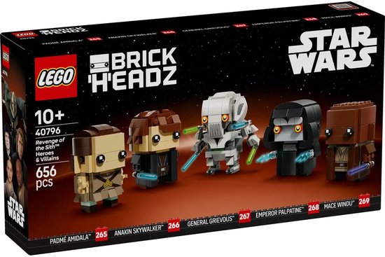 LEGO Star Wars BrickHeadz 40796 - Revenge of the Sith Heroes & Villains van LEGO