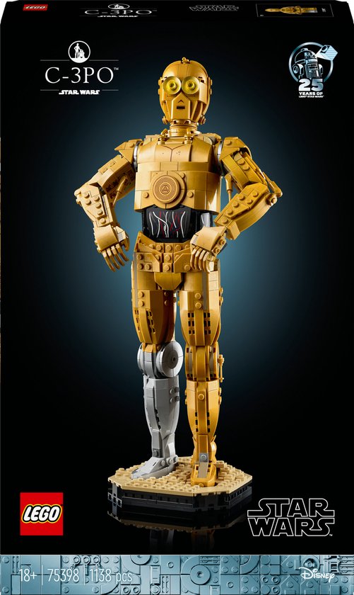 LEGO Star Wars - C-3PO Decoratie Bouwpakket met Droid Figuur - 75398 van LEGO
