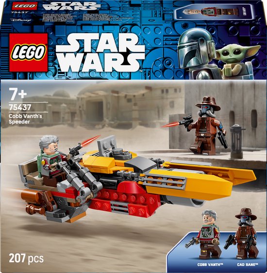 LEGO Star Wars Cobb Vanths Speeder Voertuig - Decoratie en Bouwpakket voor Kinderen - 75437 van Merkloos