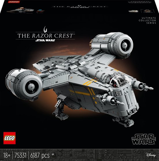 LEGO Star Wars De Razor Crest, UCS Mandalorian Starship Bouwset voor Volwassenen- 75331 van LEGO