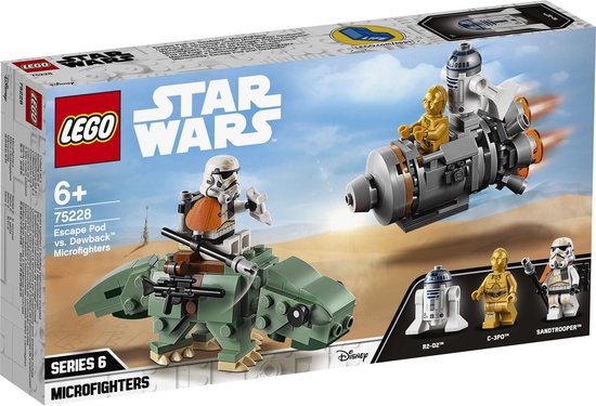 LEGO Star Wars Escape Pod vs. Dewback Microfighters - 75228 van LEGO