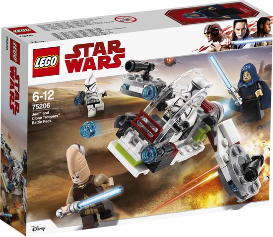 LEGO Star Wars Jedi en Clone Troopers Battle Pack - 75206 van LEGO