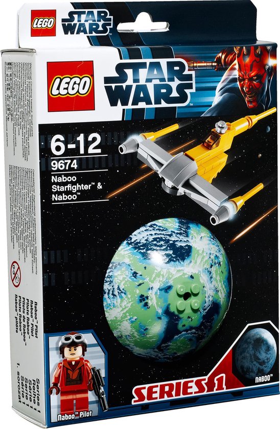 LEGO Star Wars Naboo Starfighter & Naboo - 9674 van LEGO