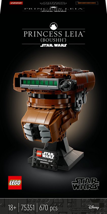LEGO Star Wars™ Prinses Leia™ (Boushh™) Helm - 75351 van LEGO