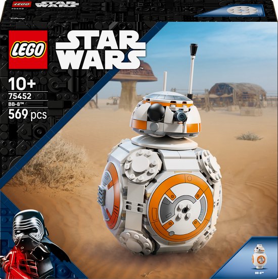 LEGO® Star Wars: The Force Awakens™ BB-8™ Astromech Droid - Bouwspeelgoed voor een Speels Display - Leuke Star Wars™ Decoratie - Cadeau voor Kinderen en Fans Vanaf 10 Jaar - 75452 van Merkloos