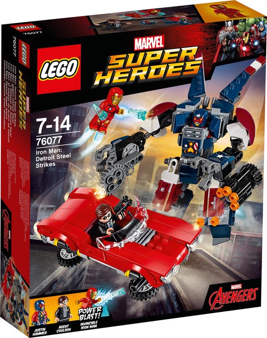 Lego Super Heroes 76077 Iron man: Detroit Steel Valt Aan van LEGO