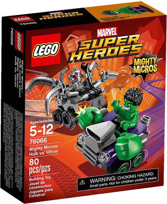 LEGO Super Heroes Mighty Micros Hulk vs. Ultron - 76066 van LEGO
