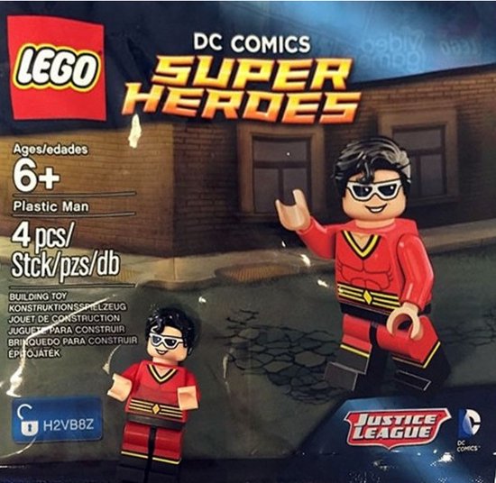 Lego Super Heros Plastic Man DC comics justice league polybag 5004081 van LEGO