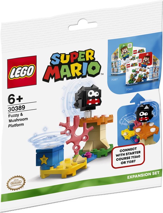 LEGO Super Mario 30389 Fuzzy en het Paddenstoelplatform - (polybag) van LEGO