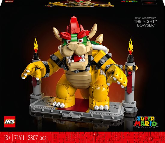 LEGO Super Mario De machtige Bowser, Bouwbaar 3D Model, Verzamelitem & Cadeau Idee - 71411 van LEGO