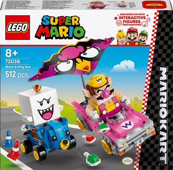 LEGO® Super Mario™: Mario Kart™ – Wario en King Boo - 72038 van LEGO