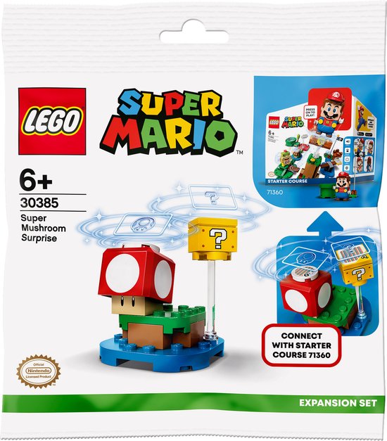 LEGO Super Mario Super Mushroom-verrassing uitbreidingsset – 30385 van LEGO