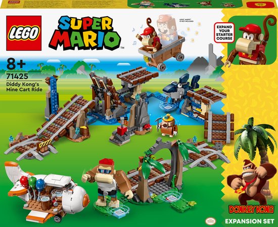 LEGO Super Mario Uitbreidingsset: Diddy Kongs mijnwagenrit - 71425 van LEGO