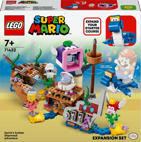 LEGO Super Mario Uitbreidingsset: Dorrie's Gezonken Scheepswrak Avontuur - 71432 van LEGO