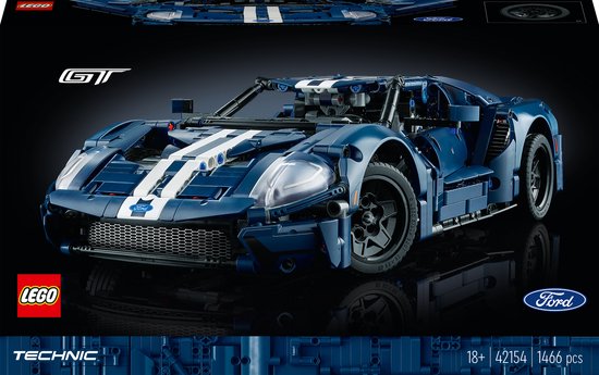 LEGO Technic 2022 Ford GT Auto Supercar Modelbouwpakket voor Volwassenen - 42154 van LEGO