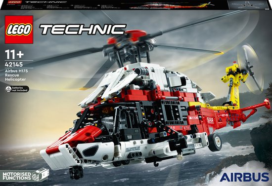 LEGO Technic Airbus H175 Reddingshelikopter Modelbouwpakket met Helikopter Model - 42145 van LEGO