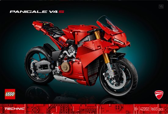 LEGO Technic Ducati Panigale V4 S motor - 42202 van LEGO