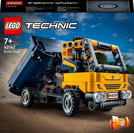 LEGO Technic Kiepwagen, 2in1 Bouwvoertuigen Speelgoed - 42147 van LEGO