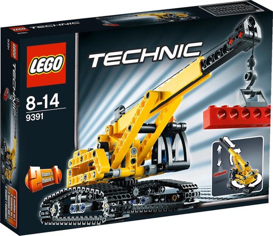 LEGO Technic Kraan met Rupsbanden - 9391 van Merkloos