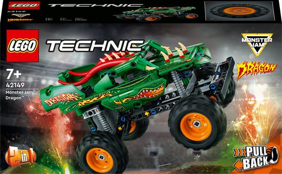 LEGO Technic Monster Jam Dragon - 42149 van LEGO