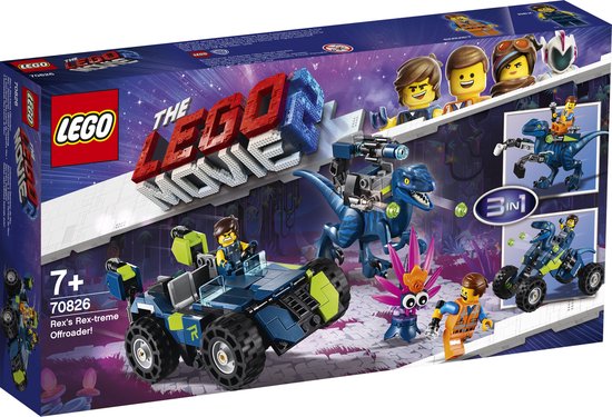 LEGO The Movie 2 Rex's Rex-treme Offroader! - 70826 van LEGO