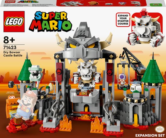 LEGO Uitbreidingsset: Gevecht op Dry Bowsers kasteel - 71423 van LEGO