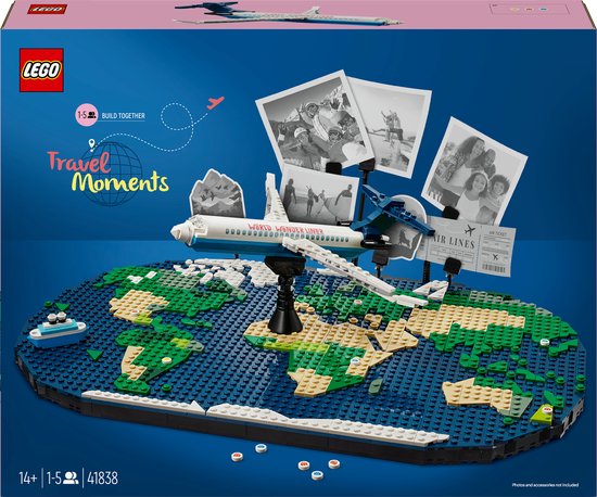LEGO Vakantieherinneringen bouwset met wereldkaart - 41838 van LEGO