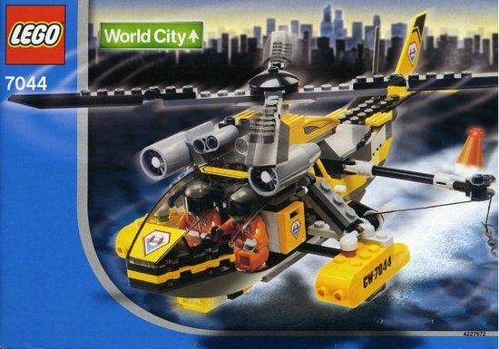 Lego World City Rescue chopper - 7044 van LEGO