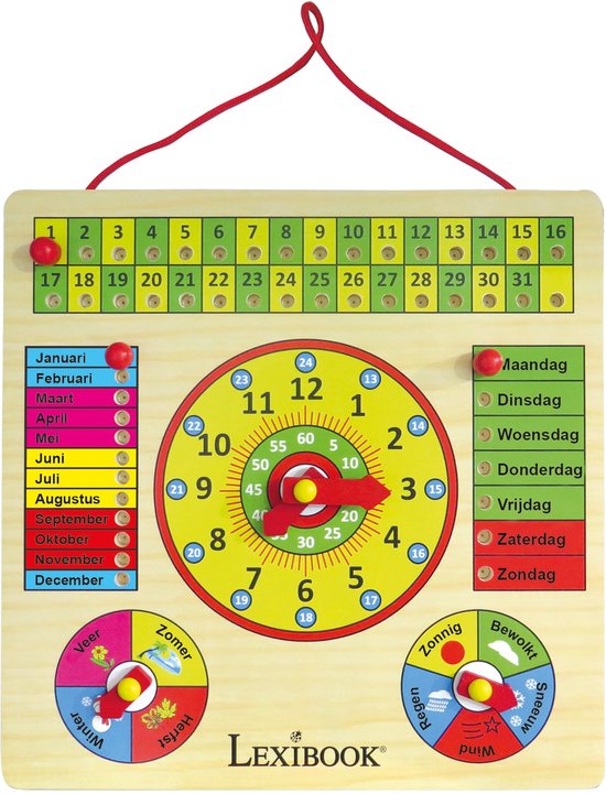 Lexibook Mijn eerste kalender met klok - Bio Toys van Lexibook