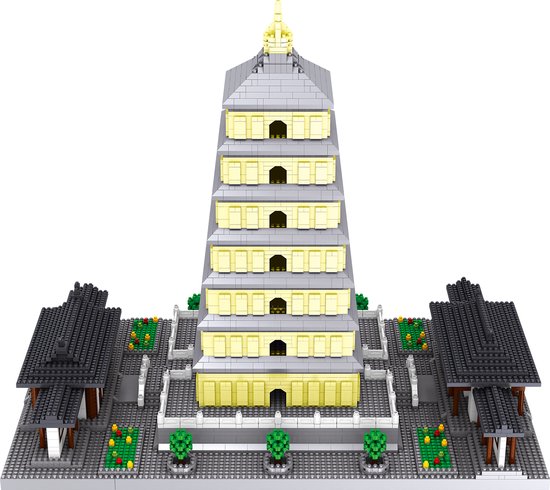 Lezi Da-Yan Toren - Nanoblocks / miniblocks - Bouwset / 3D puzzel - 4925 bouwsteentjes - Lezi LZ8185 van Lezi
