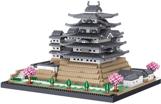 Lezi Nanoblocks Himeji Japans Kasteel | Miniaturen & modelbouwpakketten | 3d puzzel | Classic Creator STEM speelgoed bouwpakket niet compatibel met lego mould king sluban mega | Architecture modelbouw voor volwassenen en kinderen | 3037 mini bloks van Lezi
