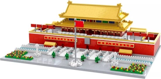 Lezi Tiananmen Square Beijing - Nanoblocks / miniblocks - Bouwset / 3D puzzel - 4626 bouwsteentjes - Lezi LZ8204 van Lezi